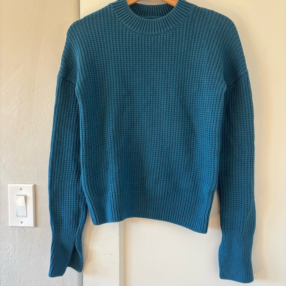 RTA Wilson Sweater Blue Aqua XS Cotton